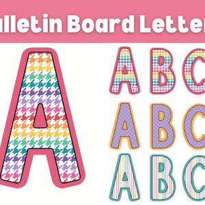 Bulletin Board Letters Printable Classroom Decor