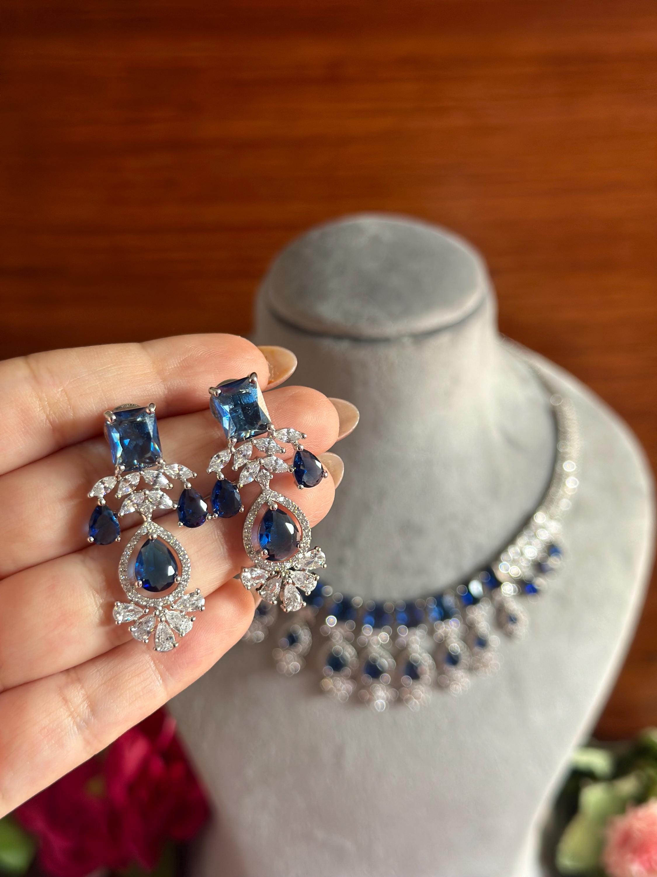 American Stone Necklace with Earring