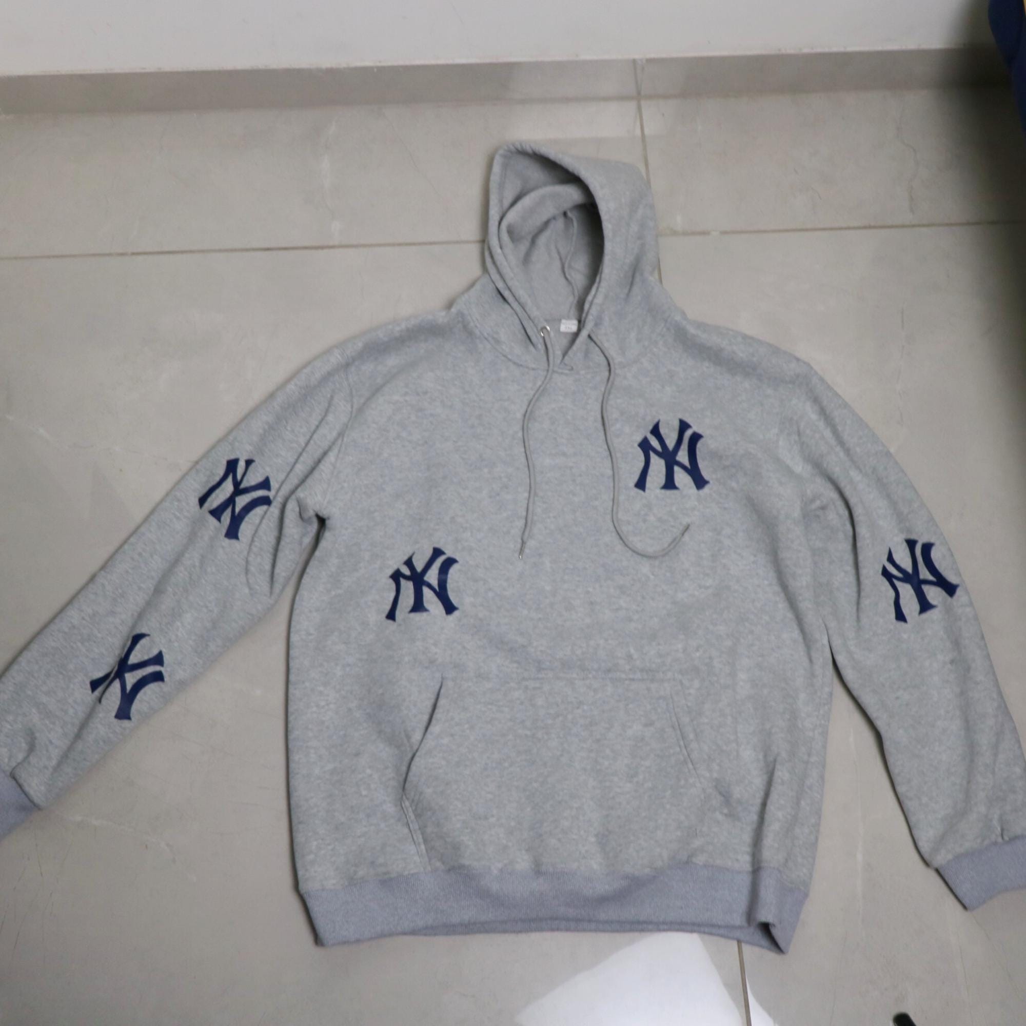 Ny Embroidered Hoodie Boxy Fit - Etsy