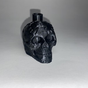 Eerie 2” Aztec / Mayan Death Whistle Replica That Works - Black Skull 3D Printed