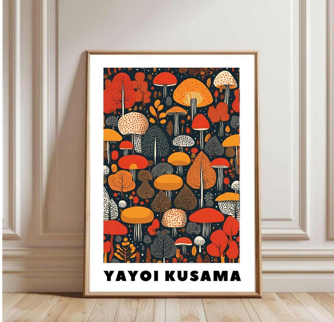 yayoi-kusama-art-print-forest-poster-home-decor-kusama-wall