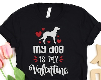 My Dog is My Valentine - Women's Jersey Short Sleeve Tee