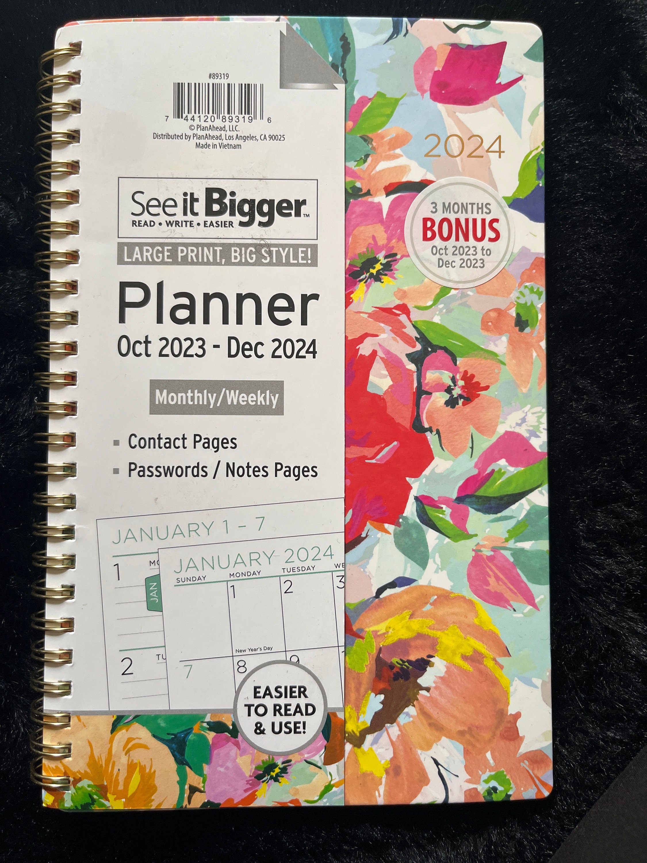 See It Bigger 2024 Planner Etsy