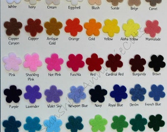 Color Chart 45 CRAFT FELT color Samples ~ National Non Woven Quality felt