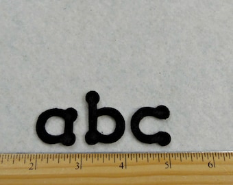 Alphabet Dot font 1.25" Lower case, your color choice