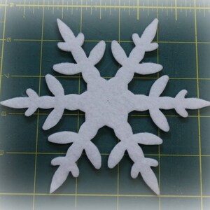 NEW! 5 1/4"  snowflakes 6 or 12 pcs - craft  felt ,your color choice