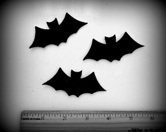 Bats BATS bats.. 12 die cut 3" or 5"  bats for your projects. Craft or wool blend Felt