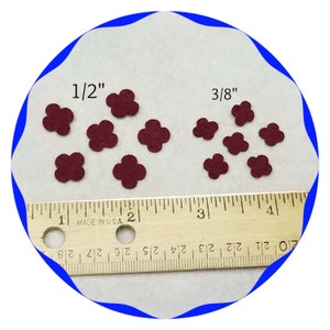 NEW! Tiny flower petals 3/8&quot; and 1/2&quot; EXCLUSIVE! Your choice of wool or craft felt. Shape needed for Sunflower Gatherings Quilt
