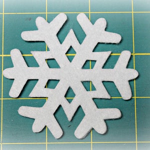 3&quot; snowflake 12 Pcs  in  Craft or Wool blend felt, your choice of color