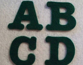 Die cut felt 1 5/8" Alphabet craft felt your choice of colors