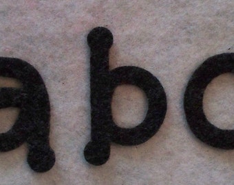 Chunky 2" Alphabet LOWER Case - craft felt your color choice