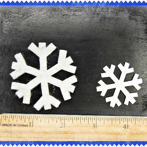 2.5&quot; Larger snowflakes 12 pcs craft felt your choice of color