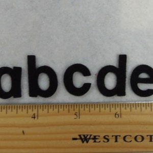 Die cut 1&quot; Block  alphabet LOWER case craft felt your choice of colors
