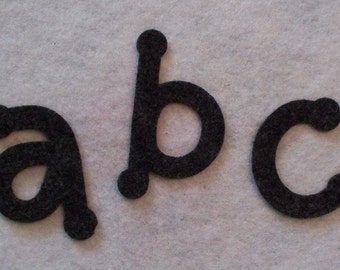 Chunky Alphabet 3" letters  LOWER Case- craft felt your color choice