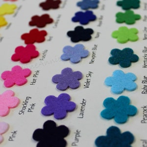 Color Chart 45 CRAFT FELT color Samples National Non Woven Quality felt image 4