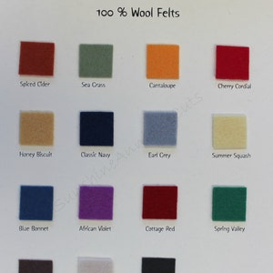 National Nonwovens WCF006-CP 100% Homespun Charm Pack Wool Felt