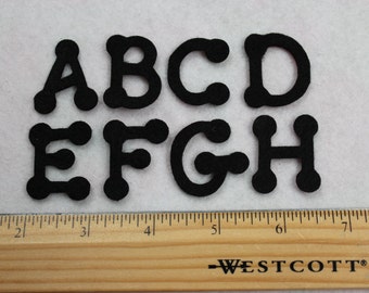 Alphabet Dot font 1.25 inches Upper case, your color choice