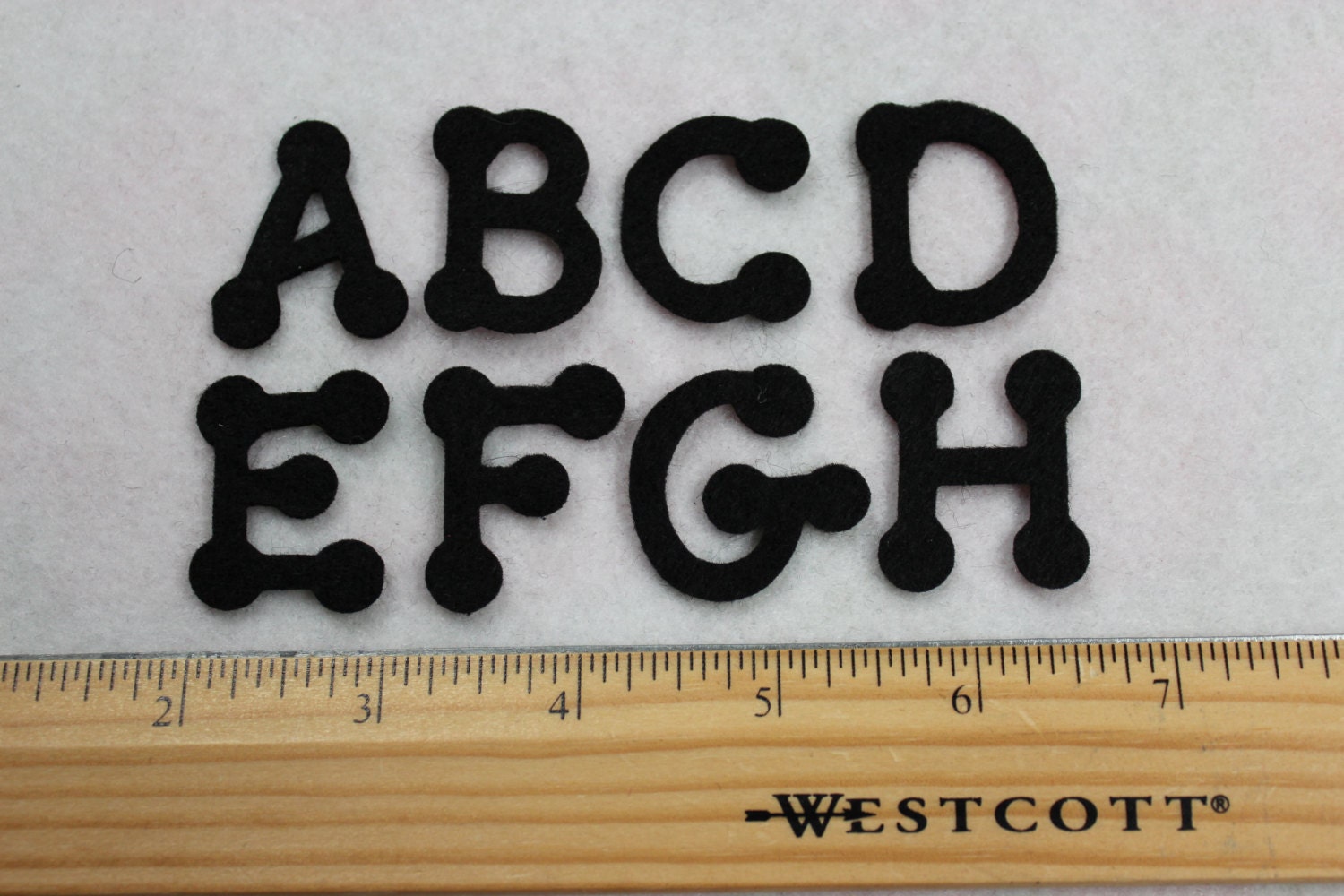 Felt Alphabet, A-Z, 26 Letters Patch Precut Craft Supply Upper