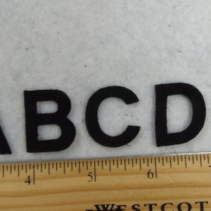 Die cut 1.25&quot; Block  alphabet UPPER case - craft felt your color choice