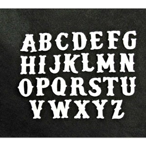 Die cut 1&quot; Vintage font  alphabet craft felt your choice of colors