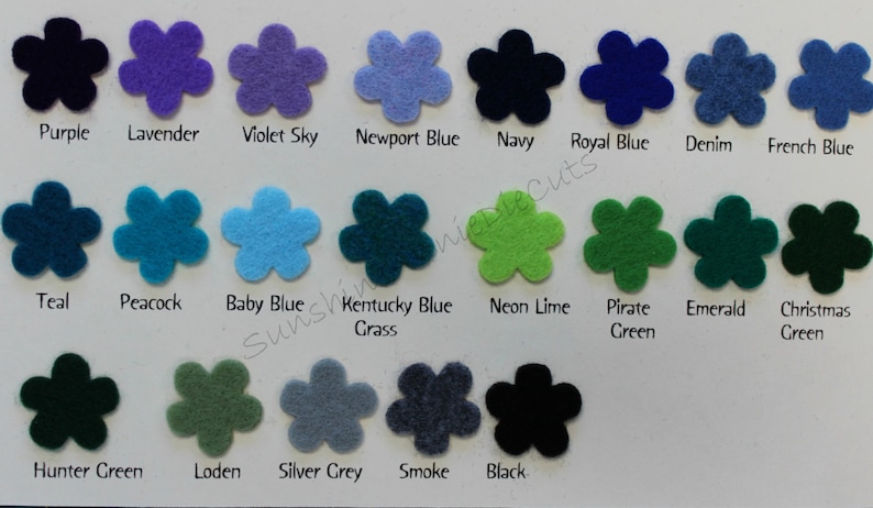 Color Chart 45 CRAFT FELT color Samples National Non Woven Quality felt image 3