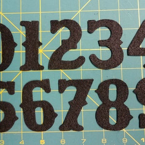 NEW! 2.5&quot; Vintage font  Advent Calendar 1-25 or 1-31 Felt numbers , craft or wool felt ,color your choice