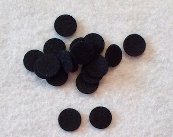 100 pcs .50 inch felt circles spots dots for eyes and more