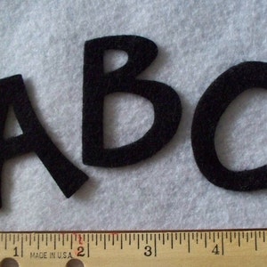 2" Scrapbook Font Alphabet letters UPPER Case craft felt your color choice