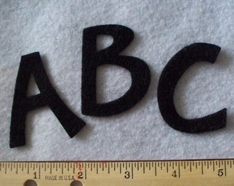 2" Scrapbook Font Alphabet letters UPPER Case craft felt your color choice