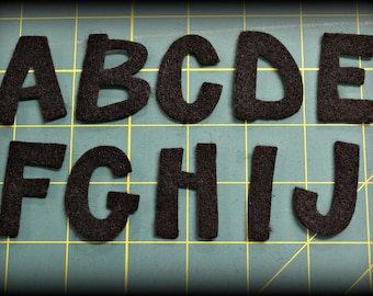 Die cut felt 1.5" Alphabet Stick font craft felt  Your color choice