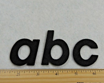 Italic font 2" Alphabet LOWER Case - craft felt your color choice