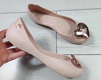 Vivienne Westwood Melissa Anglomania Ballerina Queen Heart ,Rozmiar 38EUR 7USA