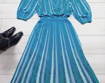 Rare ! Robe MEDICI vintage années 80 pour femme, fabriquée en Italie.