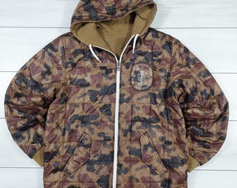 Vintage Nike Reversible Nylon Fleece Jacket - Etsy