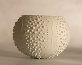 ceramic sea urchin candle holder. porcelain candle holder, tea light delight Collection - ceramic tea light holder N.2 by Wapa Studio.