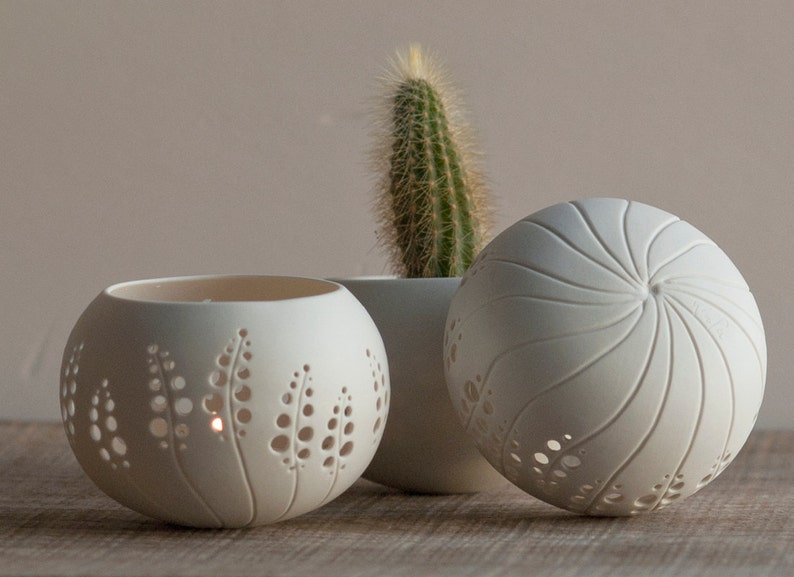 Porcelain candle holder design N.8. wedding candle holder. Etsy