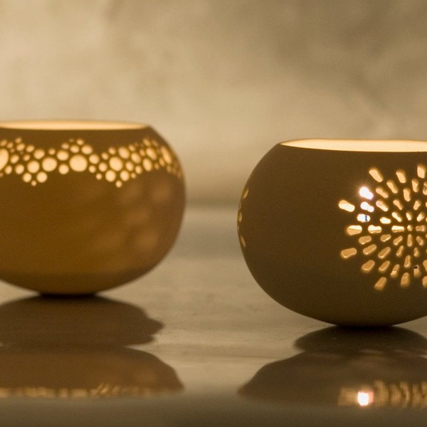 Porcelain Tea light Delight N.3. Design by Wapa Studio.