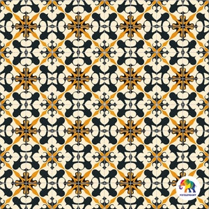 Minimalistische portugiesische Keramikmuster Azulejos-Kacheln Geometrische Motive Nahtlos Digitales Muster 300 x 30 cm, 300 DPI