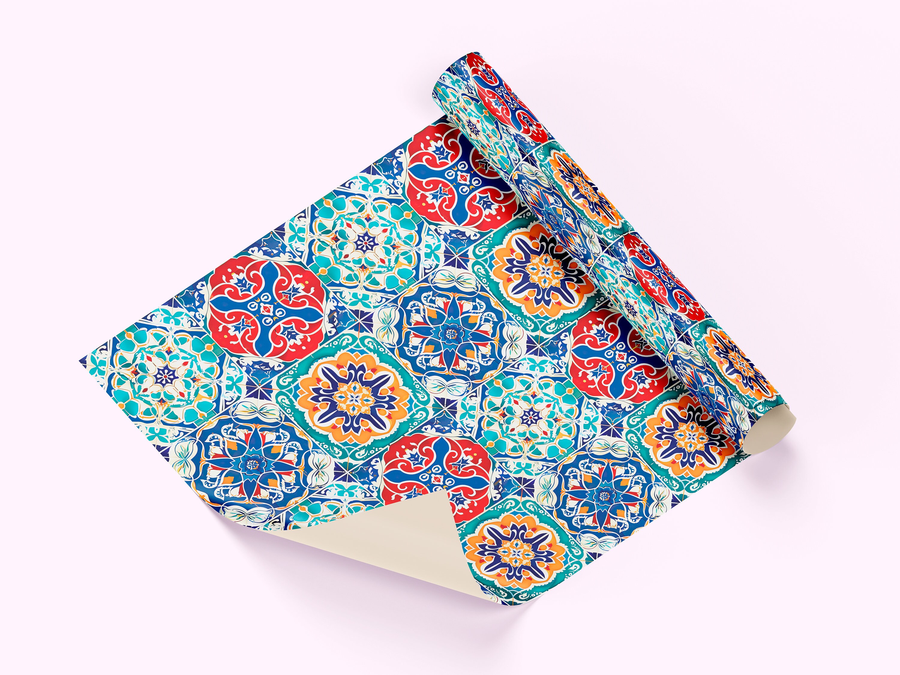 Seamless Colorful Turkish Tile Pattern 12x12 Inch, 3D Mosaic Design ...