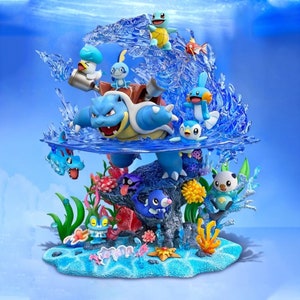 Water starters statue