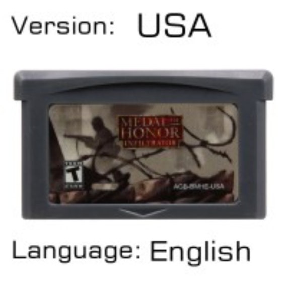 Medal of Honor: Infiltrator Gameboy Advance Game Cartridge