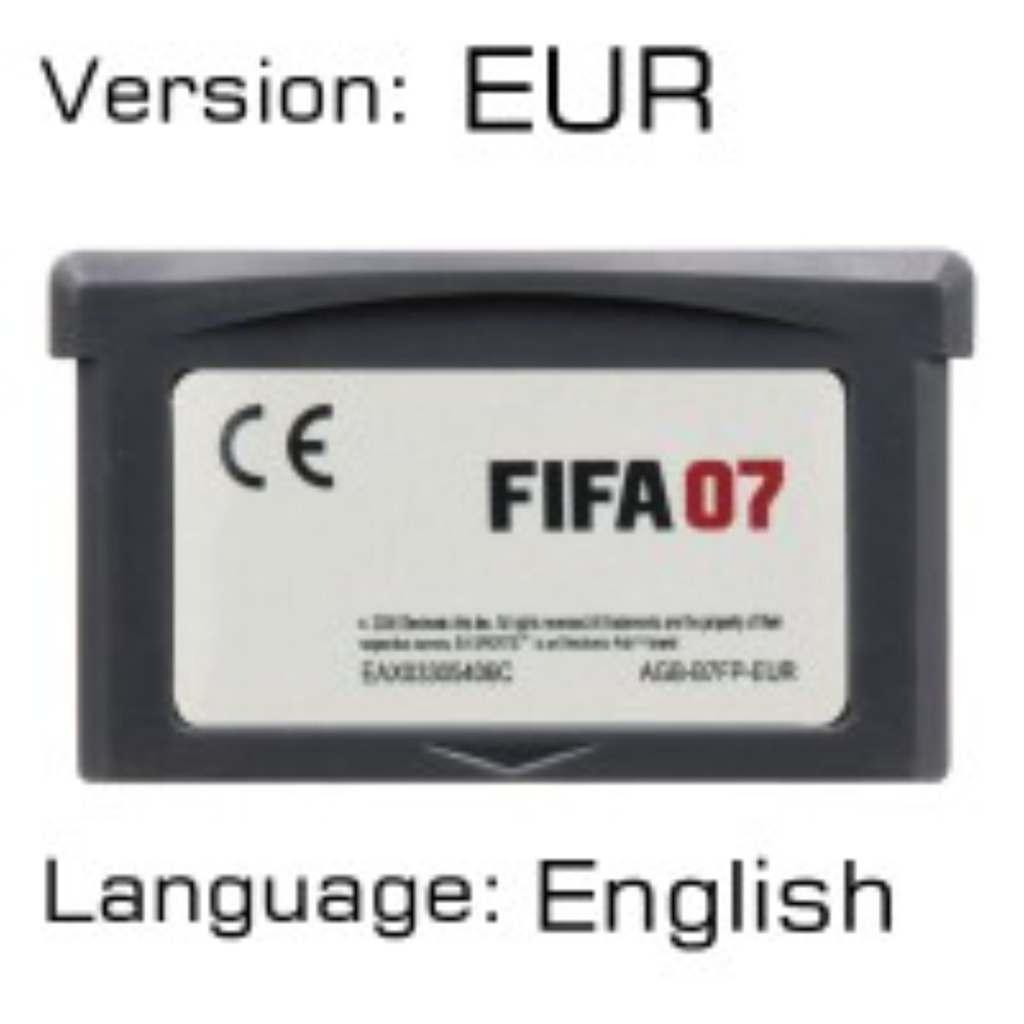 FIFA 2007 Gameboy Advance Game Cartridge Canada