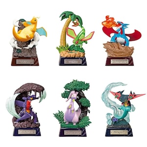 Dragonite, Flygon, Salamence, Garchomp, Goodra & Dragapult japanese name statues