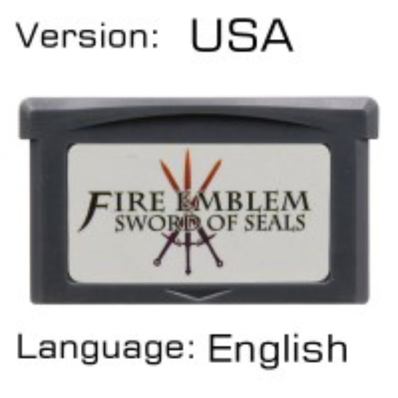 Fire Emblem: Sword of Seals Gameboy Advance Game Cartridge