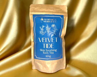Velvet Tide Badetee • Haferflocken Kamille Calendula Soak für empfindliche Haut