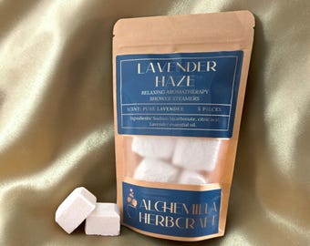 Vaporizadores de ducha con aromaterapia Lavender Haze: relajación y alivio del estrés con aceite esencial de lavanda