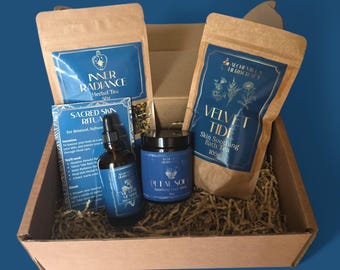 Sacred Skin Ritual Bundle • Irish Handmade Botanical Beauty Box