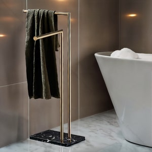 Bronze free standing towel rack new arrivals