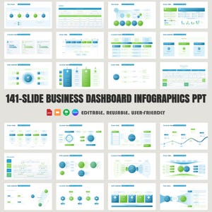 Plantilla de organigrama empresarial de 141 diapositivas: PowerPoint, organigrama de empresa, diagrama de estructura, estructura organizativa matricial