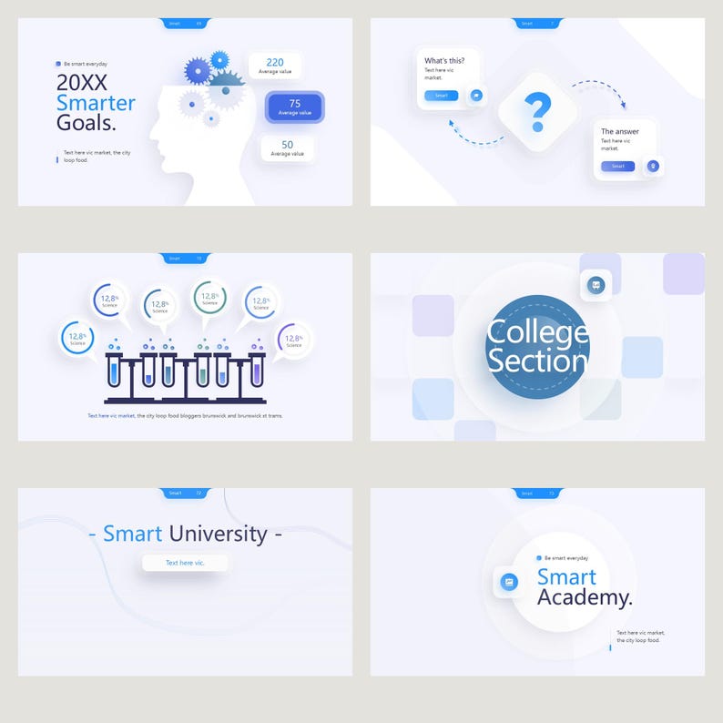100-slide Education Powerpoint Template: Editable Business PPT - Etsy